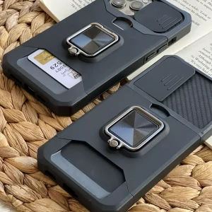 قاب موبایل آیفون آرمور جاکارتی کشویی استند حلقه ای