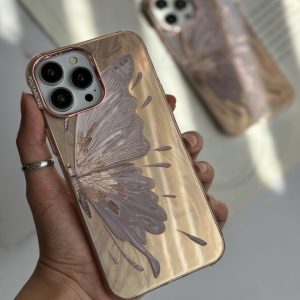 قاب موبایل آیفون پروانه ابریشمی