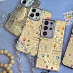 قاب نقاشی پروانه آینه ای با آویز سامسونگ و شیائومی (کدC2056)