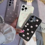 قاب پاپیون صورتی شاین آیفون ، سامسونگ ، شیائومی (کدC2059)