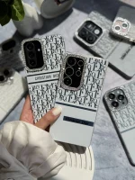 قاب White Christian Dior دور لنز نگین سامسونگ و شیائومی (کدC2076)