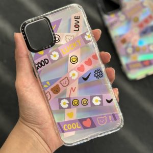 قاب موبایل آیفون خرس مهربان لیزری ( 1037 )