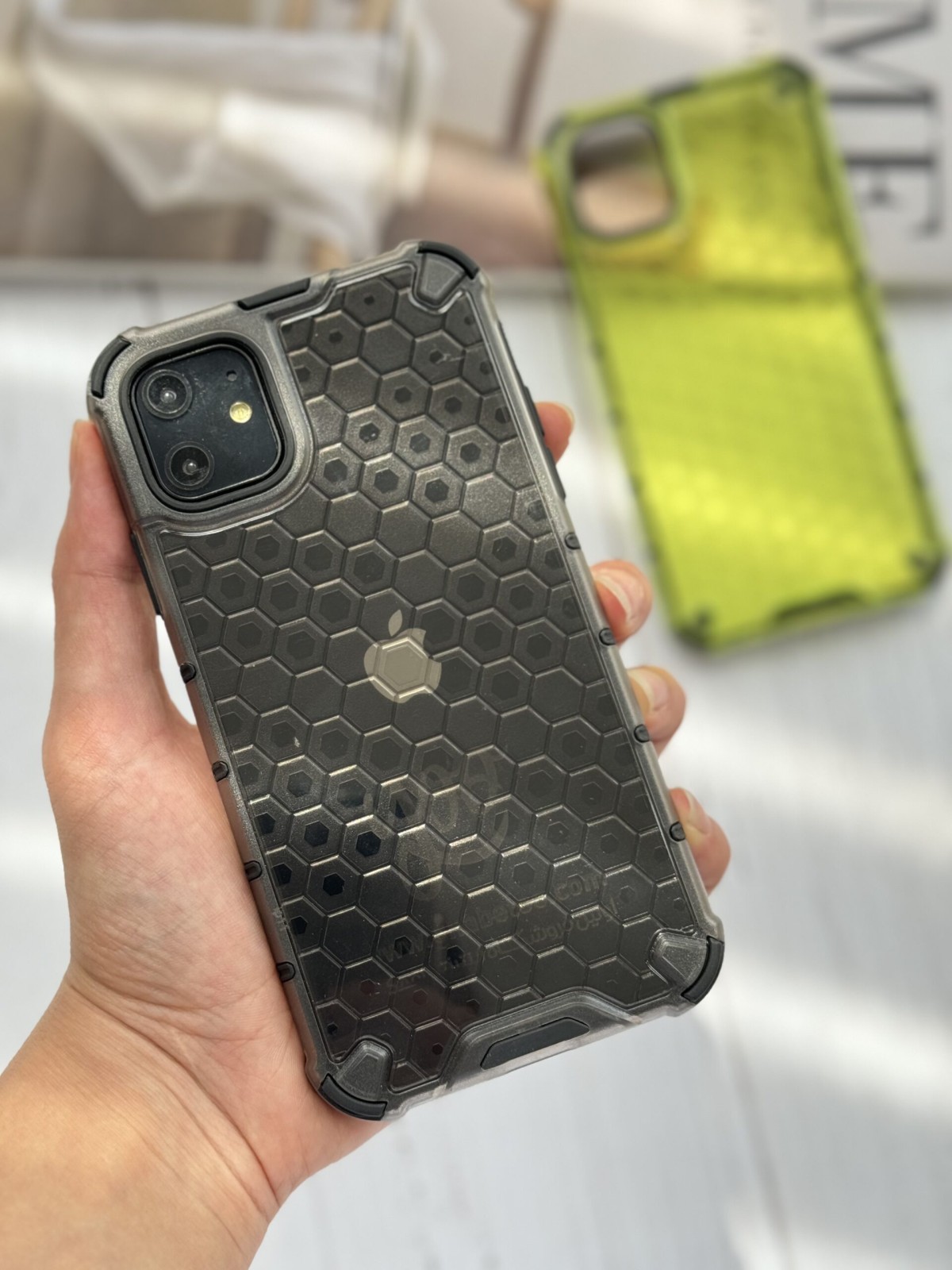 قاب موبایل آیفون اسپرت زنبوری دولایه