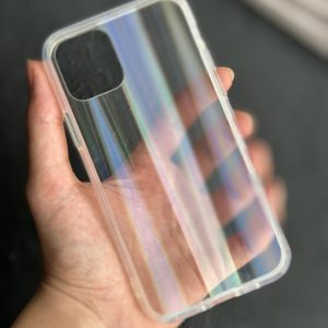 قاب موبایل آیفون ادویا پشت گلس هلوگرامی بیرنگ