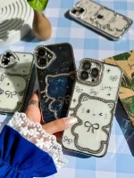 قاب Hello Kitty نگینی (کدC2122) - تصویر 4