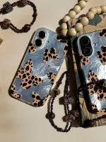 قاب پروانه با بال های پلنگی همراه با آویز (کدC2100) - تصویر 2