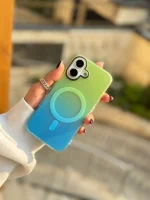 قاب Pink Glow & Aqua Breeze مگ سیف دار (کدC1909)