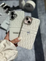 قاب White Christian Dior دور لنز نگین آیفون (کدC2076) - تصویر 3