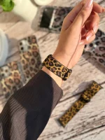 بند اپل واچ کشی طرح پلنگی (کدw5073) - تصویر 3