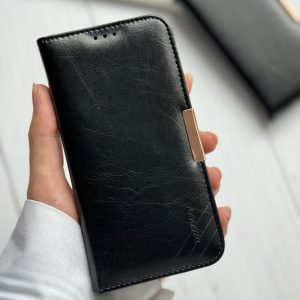 قاب موبایل آِفون کیف چرم جاکارتی دار جنیون لدر