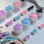 محافظ آداپتور 20 وات آیفون قلب و پاپیون رنگی (4تکه) (کدa0176)