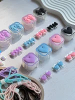 محافظ آداپتور 20 وات آیفون قلب و پاپیون رنگی (4تکه) (کدa0176)