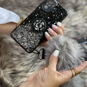 قاب موبایل شیائومی پام پام مشکی + پاپ سوکت + پام پام