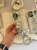 قاب YSL پایتون با آویز و محافظ لنز نگین دار (کدC1983) - تصویر 2