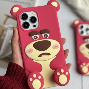 قاب موبایل آیفون یوگی سیلیکونی پا استندشو