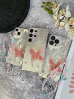 قاب پروانه رز فلای با آویز سامسونگ و شیائومی (کدC2147)