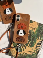 قاب Cute Puppy پشمی با آویز (کدC1952) - تصویر 3