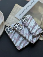 قاب پروانه ای چرمی موج دار (کدC1652) - تصویر 3