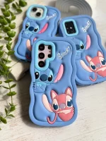 قاب سیلیکونی Stitch Couple (کدC1970)