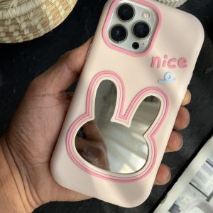 قاب موبایل آیفون خرگوش آیینه ای سیلیکونی