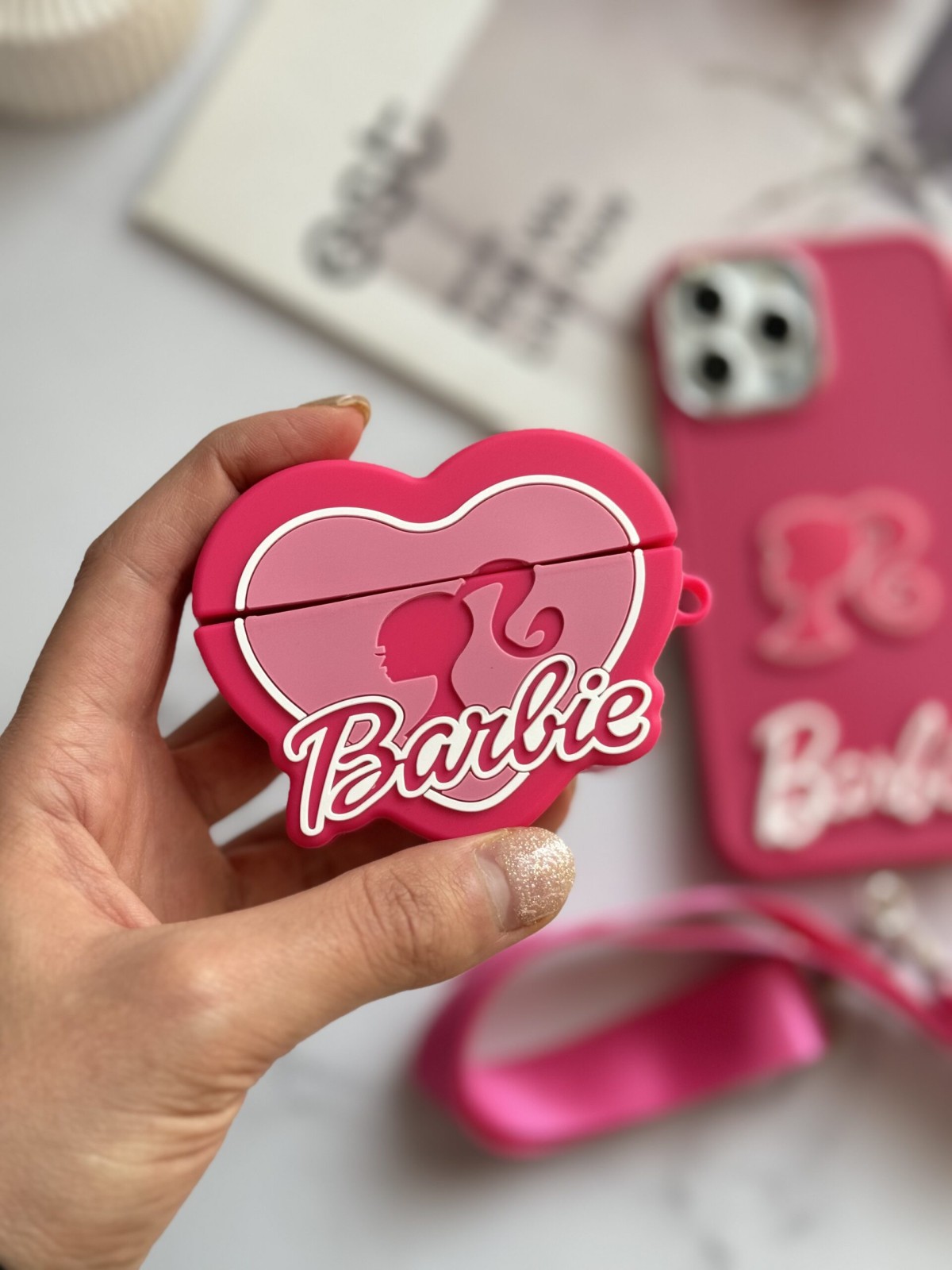 کاور ایرپاد باربی پاپیونی صورتی