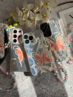 قاب پروانه رز فلای با آویز سامسونگ و شیائومی (کدC2147) - تصویر 5