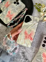 قاب پروانه رز فلای با آویز آیفون (کدC2147) - تصویر 2