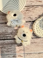 کاور ایرپاد سگ سفید زنگوله دار پشمالو (کدa0202) - تصویر 3