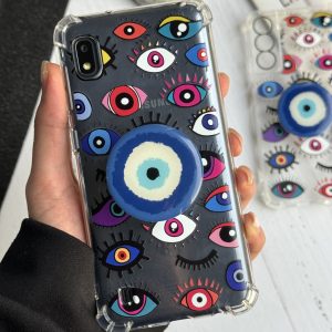 قاب موبایل شیائومی چشم نظر پشت بیرنگ + پاپسوکت