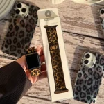 بند اپل واچ کشی طرح پلنگی (کدw5073)