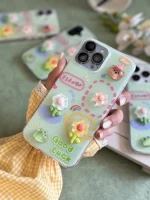 قاب گل برجسته زمینه سبز GOOD LUCK (کدC2107)