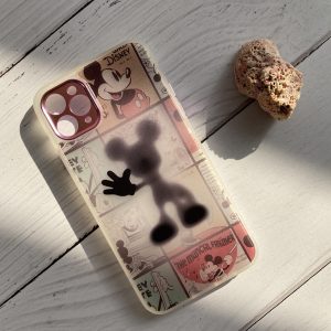 قاب موبایل آیفون میکی رویایی + محافظ لنز دوربین