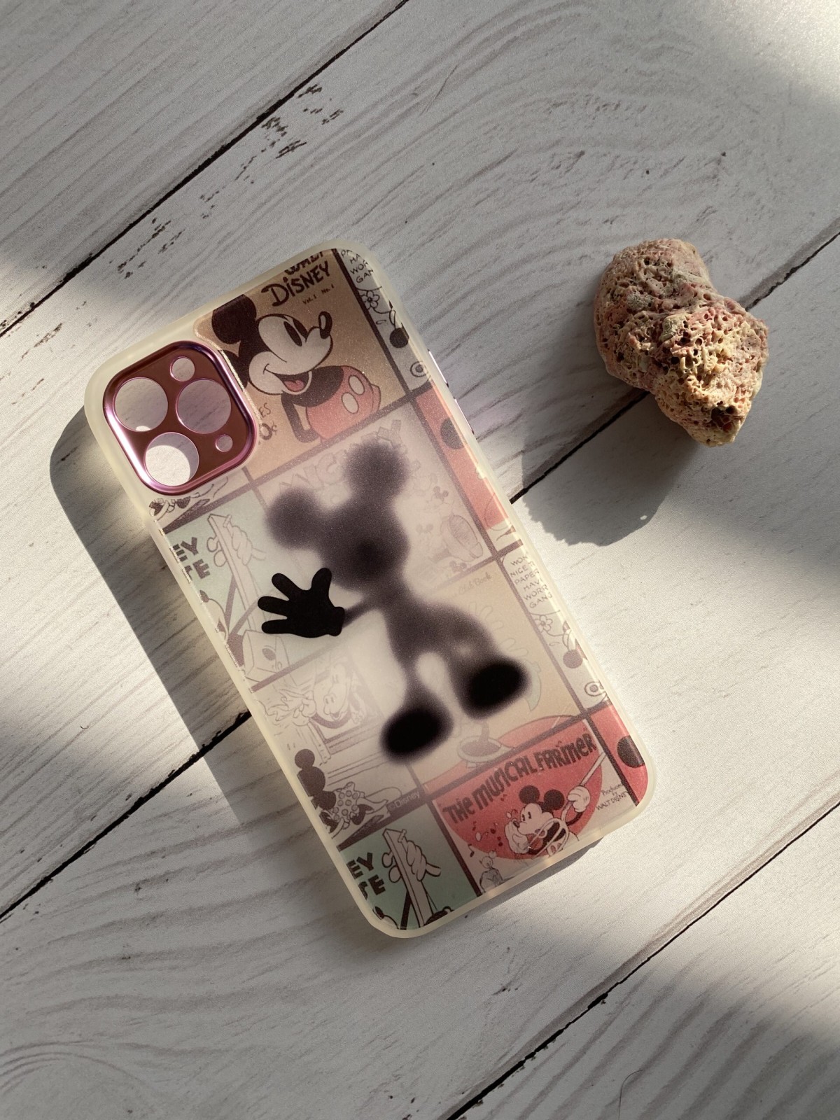 قاب موبایل آیفون میکی رویایی + محافظ لنز دوربین