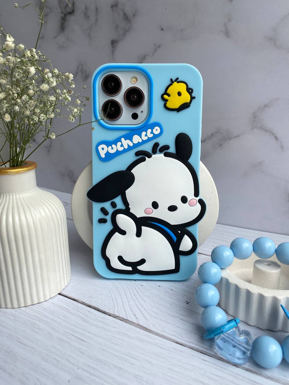 قاب موبایل آیفون سیلیکونی اسنوپی + بندست