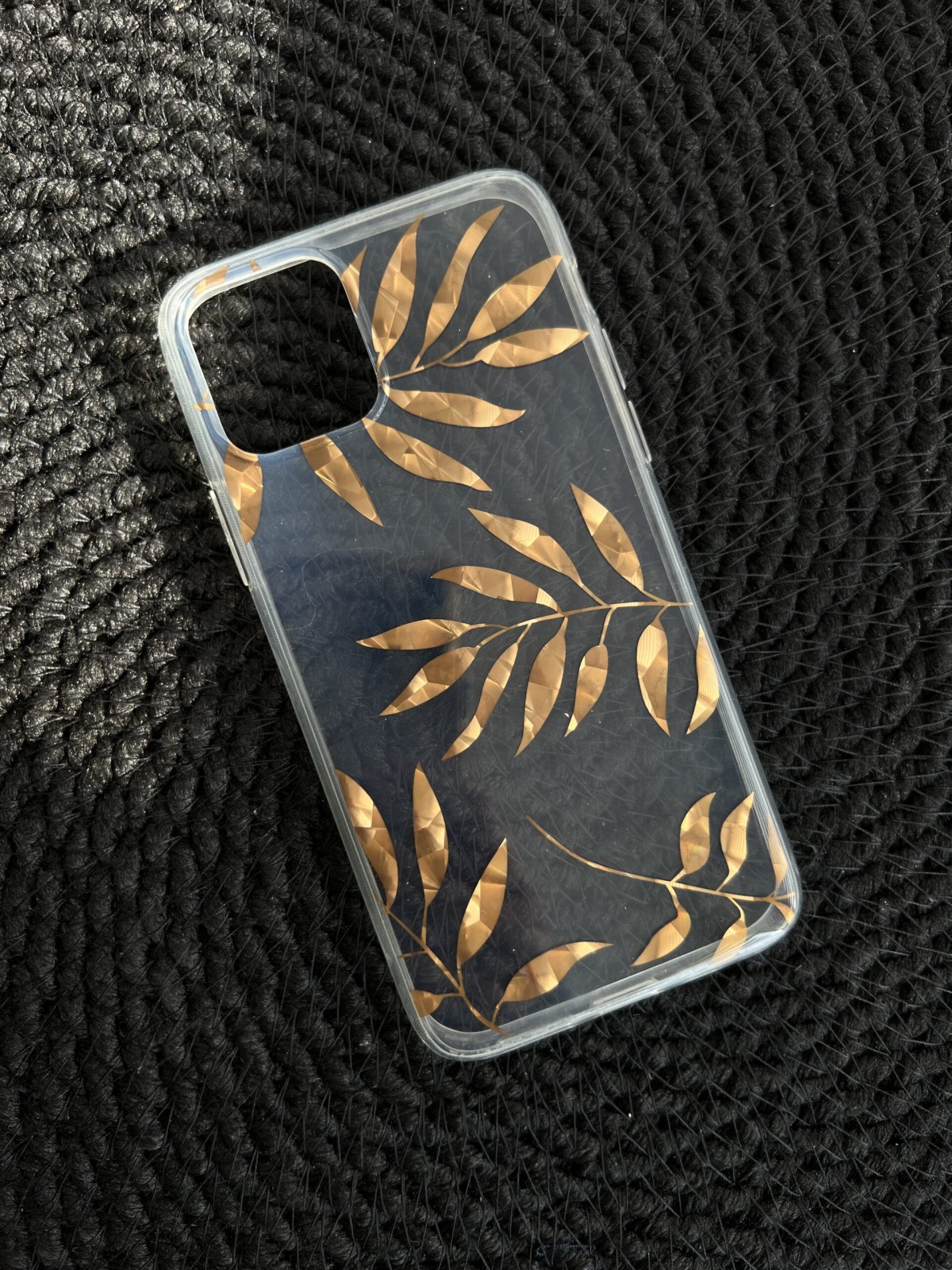 قاب موبایل آیفون گل فلزی طلایی