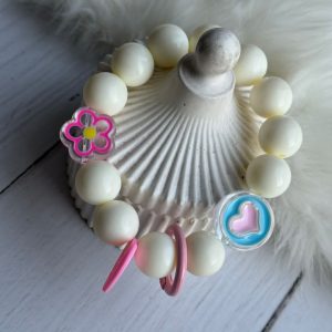 بند و آویز قلب صورتی