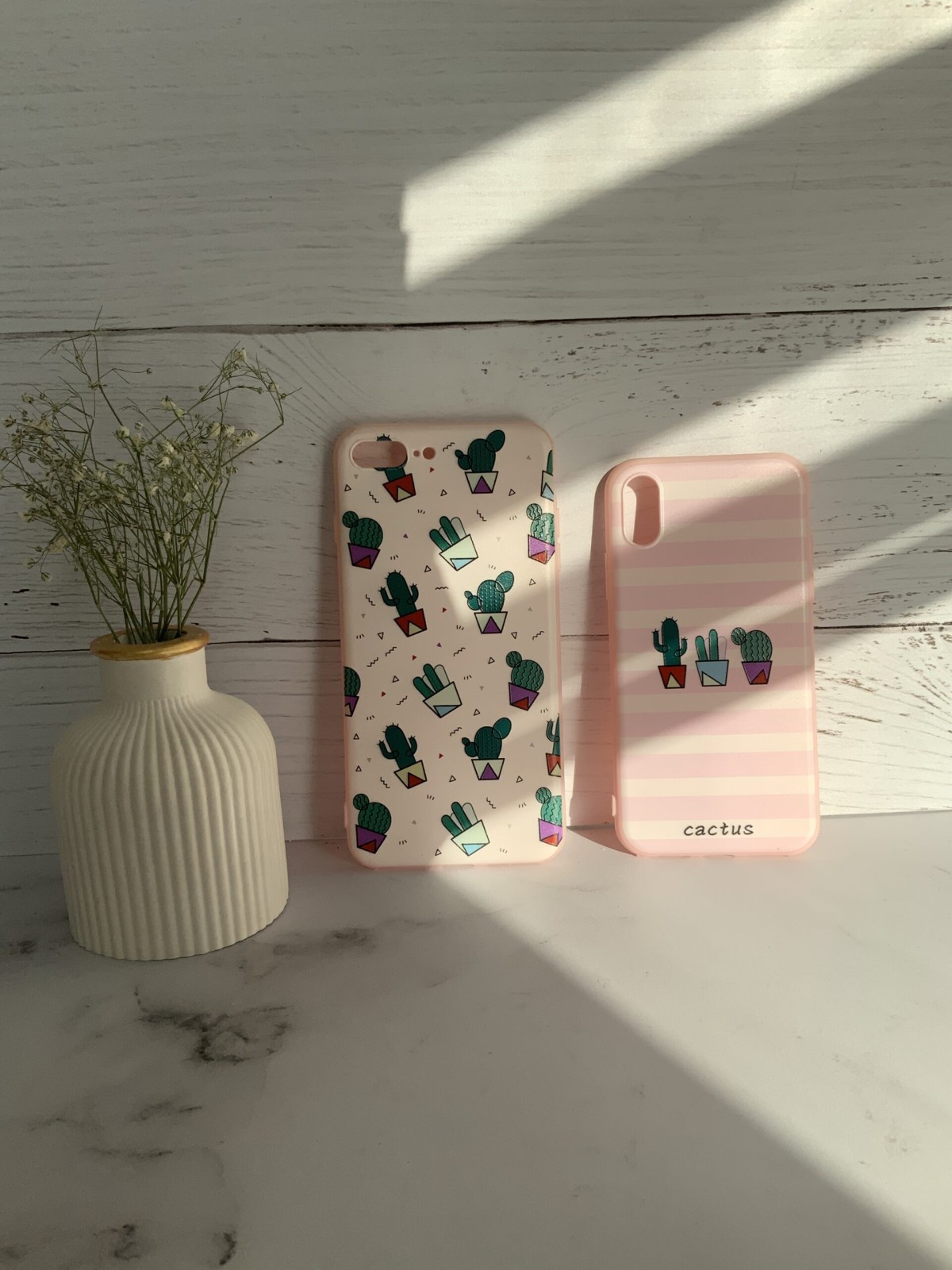 قاب موبایل آیفون کاکتوس صورتی