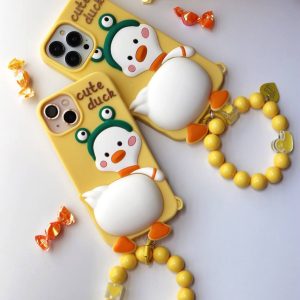 قاب موبایل آیفون جوجه اردک زشت + بندست