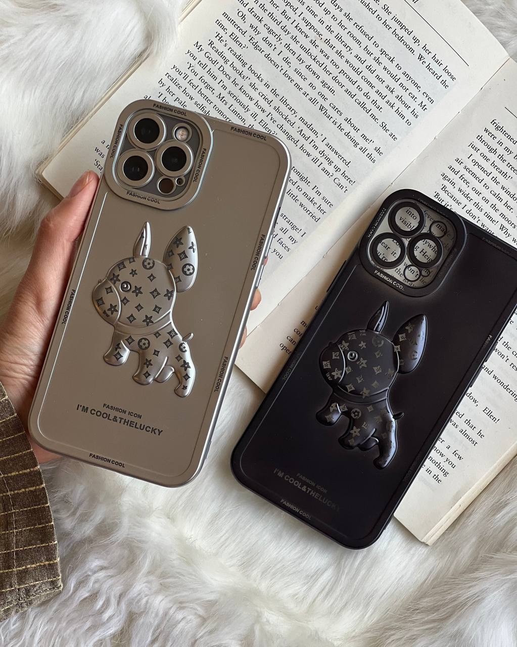 قاب موبایل آیفون بولداگ کروم کول لویی ویتون محافظ لنزدار