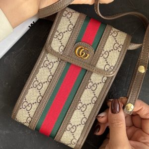 کیف فری سایز یک طرفه گوچی فونتی + بندچرمی