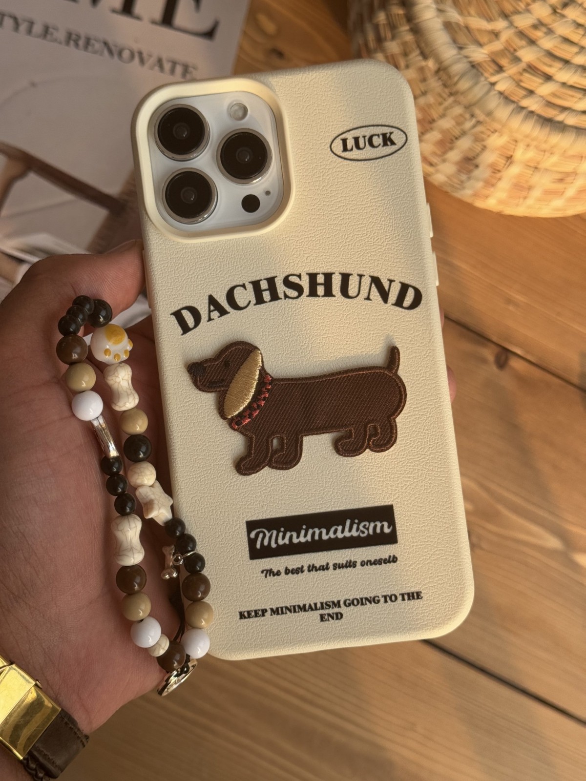 قاب موبایل آیفون سگ سوسیسی داکس هوند مینیاتوری