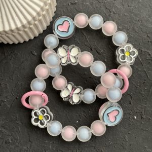 بند و آویز توپی بابونه و پروانه