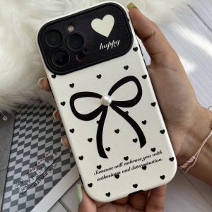 قاب موبایل آیفون میدنایت پاپیون قلبی