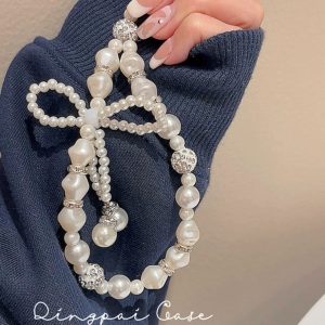 بند و آویز گره پاپیون مروارید