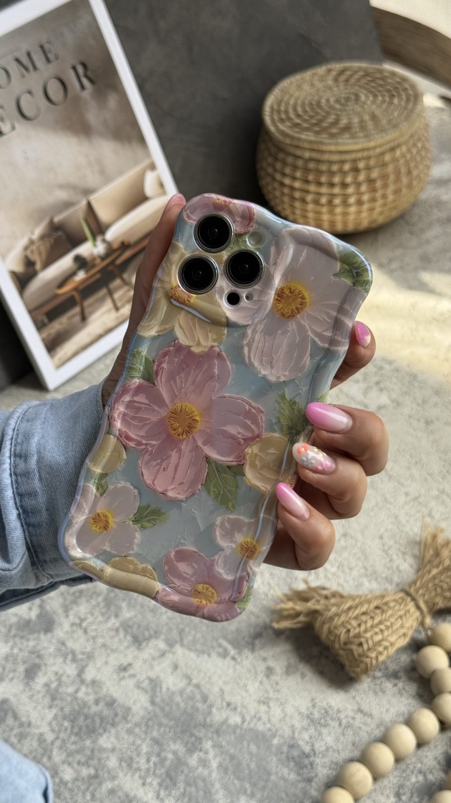 قاب موبایل ( آیفون ) گل همیشه بهار استایل 2