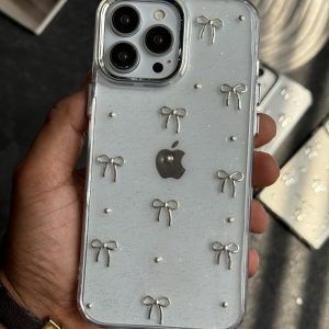 قاب موبایل ( آیفون - سامسونگ ) پاپیون ریز برجسته بیرنگ