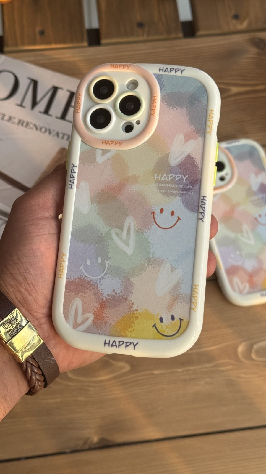 قاب موبایل آیفون لبخند رنگین کمان