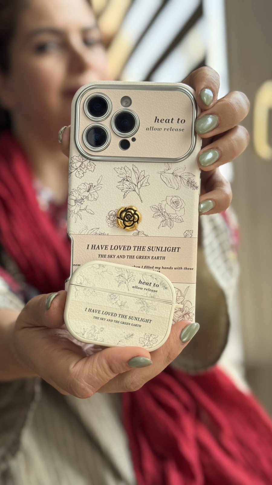 کاور ایرپاد گل انگلیسی الگانس