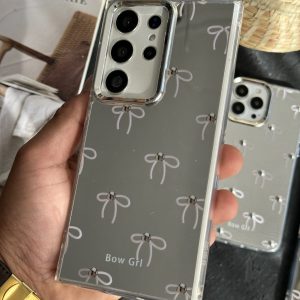 قاب موبایل سامسونگ پاپیون آیینه ای نگین دار