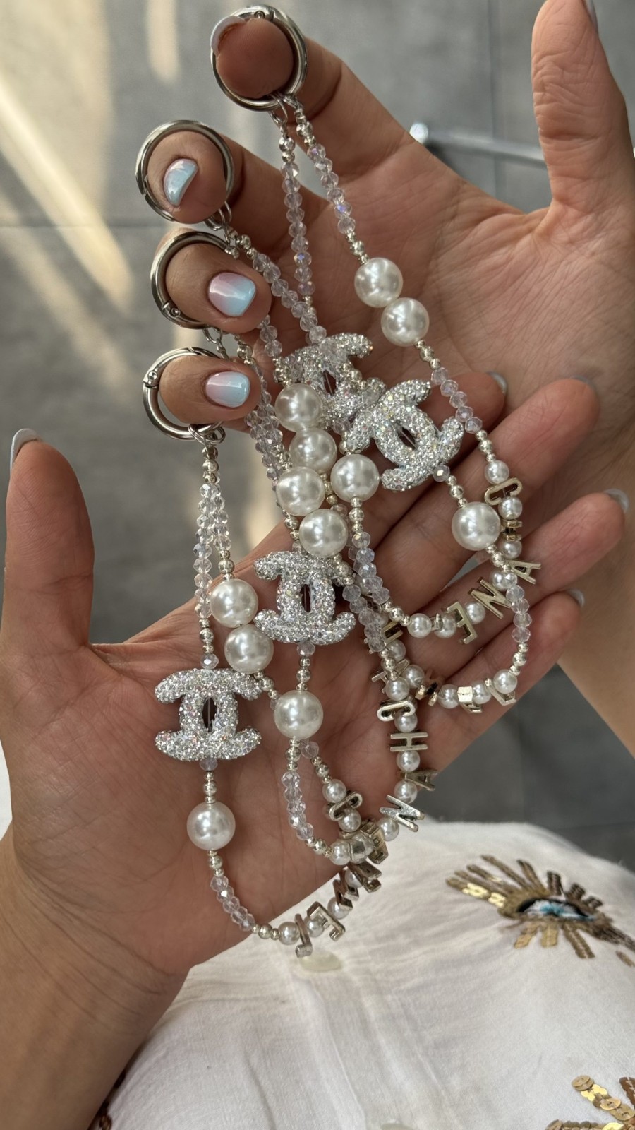 بند و آویز شنل فونتی مروارید